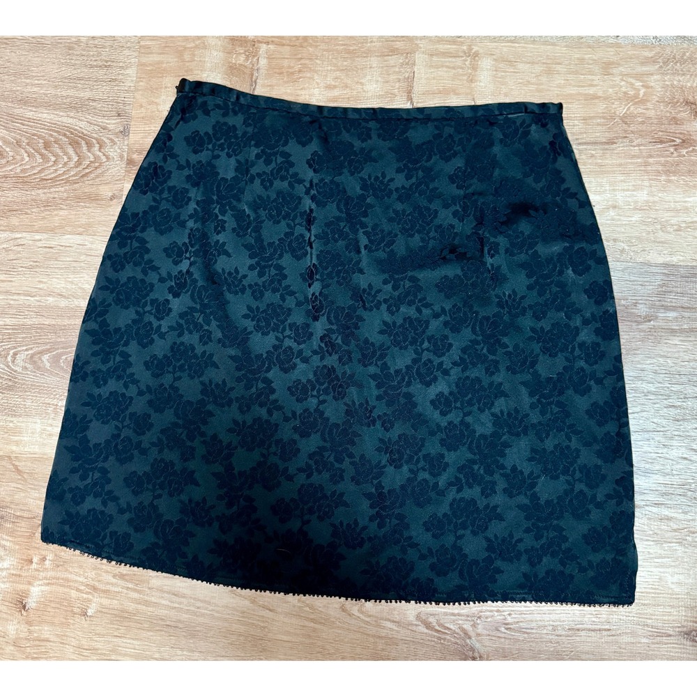 Y2K The Limited Black Floral Mini‎ Skirt Women's Size 10